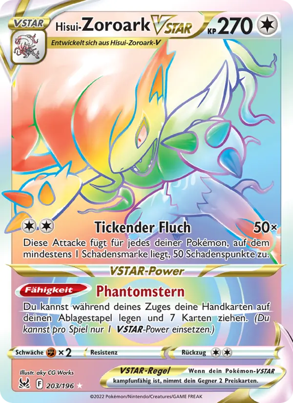 Hisui-Zoroark VSTAR #203