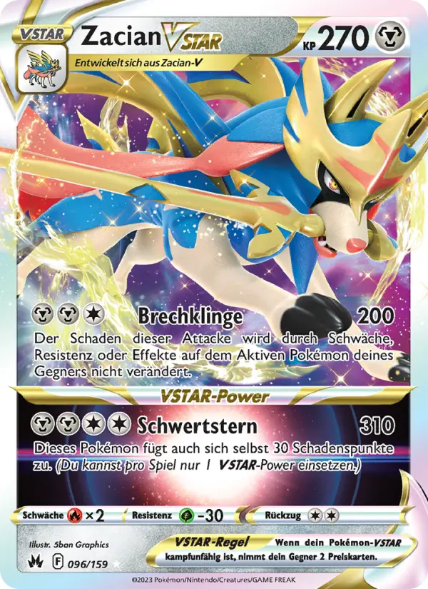 Zacian VSTAR #096 — Zenit der Könige