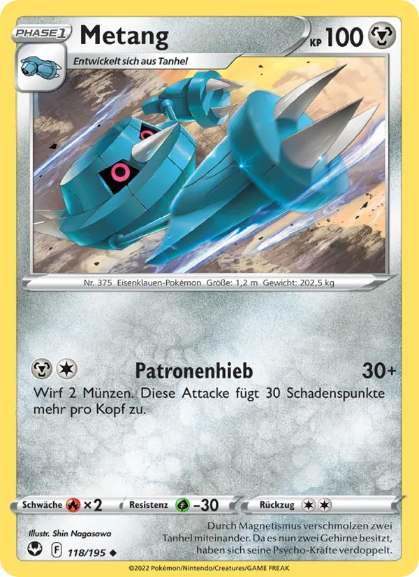 Metang #118 — Silberne Sturmwinde (Reverse Holo)
