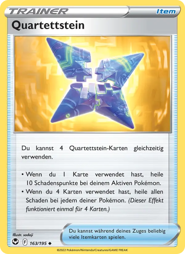 Quartettstein #163 — Silberne Sturmwinde (Reverse Holo)
