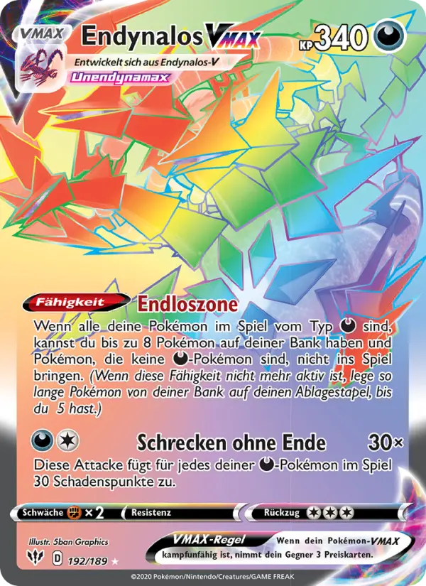 Endynalos VMAX #192 — Flammende Finsternis