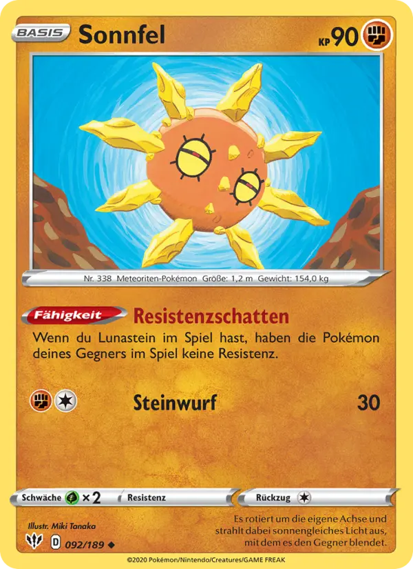 Sonnfel #92 — Flammende Finsternis (Reverse Holo)
