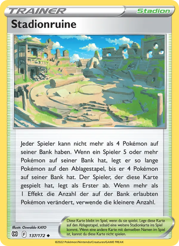 Stadionruine #137 — Strahlende Sterne (Reverse Holo)