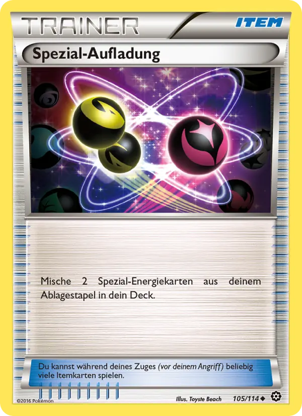 Spezial-Aufladung #105 — Dampfkessel (Reverse Holo)