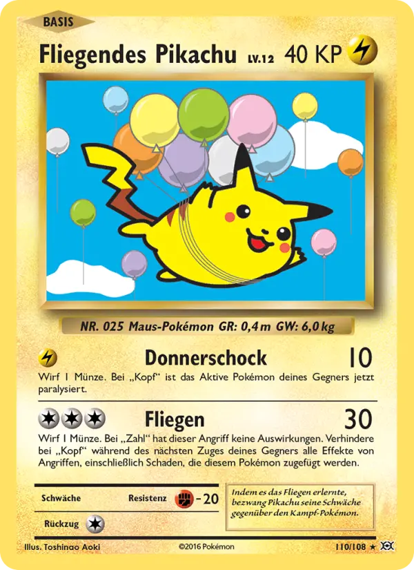 Fliegendes Pikachu #110 — Evolution