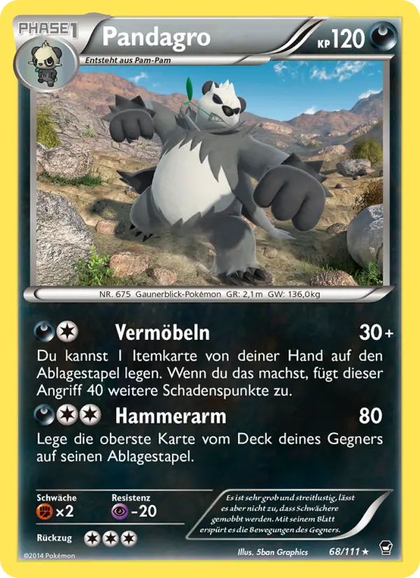 Pandagro #68 — Fliegende Fäuste (Reverse Holo)