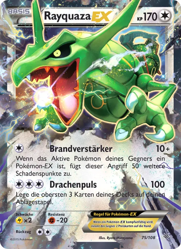 Rayquaza EX #75 — Drachenleuchten