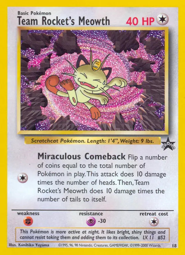 Team Rocket's Meowth #18