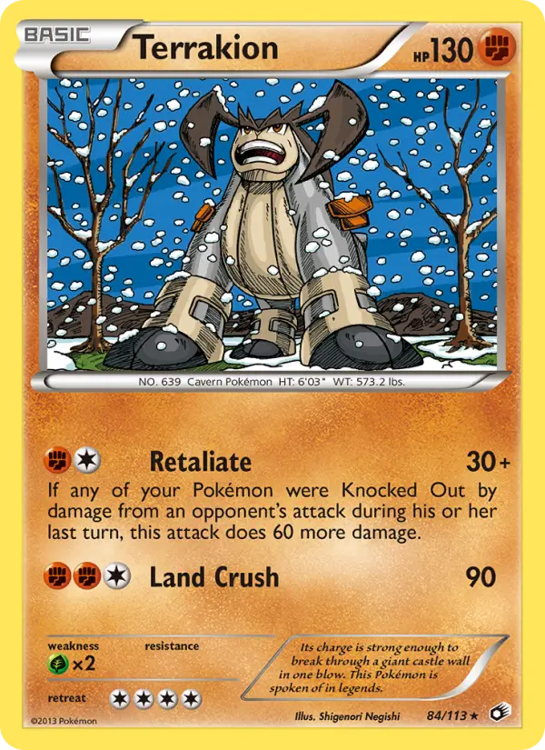 Terrakion #84 — Legendary Treasures (Reverse Holo)