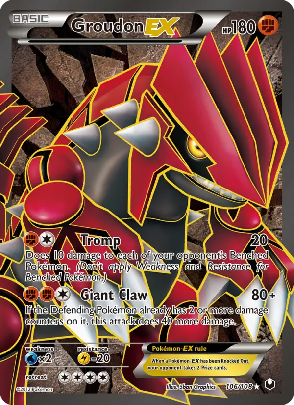 Groudon EX #106