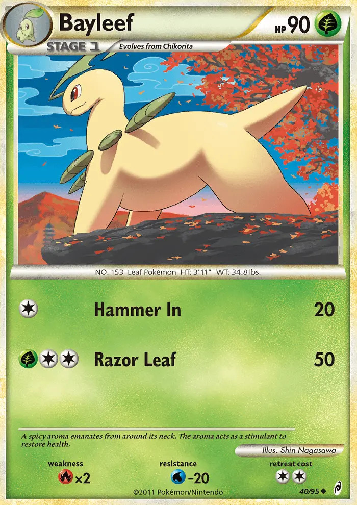 Bayleef #40 — Call of Legends (Reverse Holo)