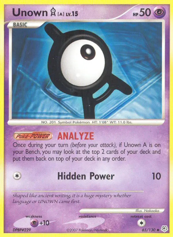 Unown [A] Lv.15 #65