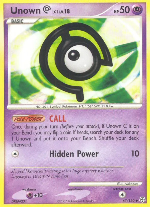 Unown [C] Lv.18 #67