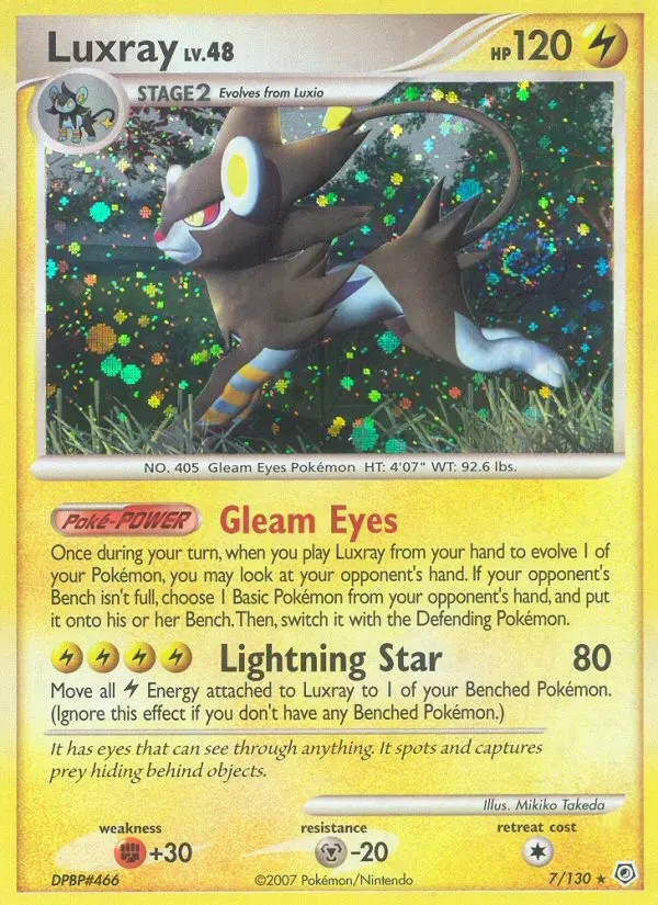 Luxray Lv.48 #7 — Diamond & Pearl (Reverse Holo)