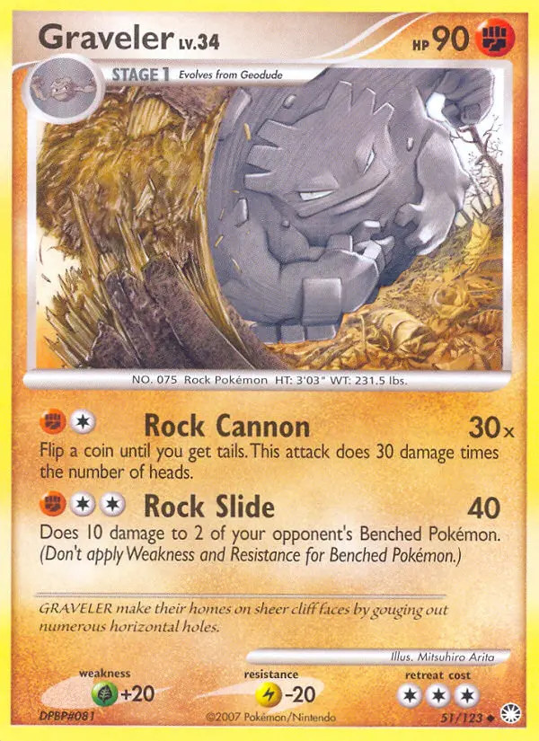 Graveler Lv.34 #51