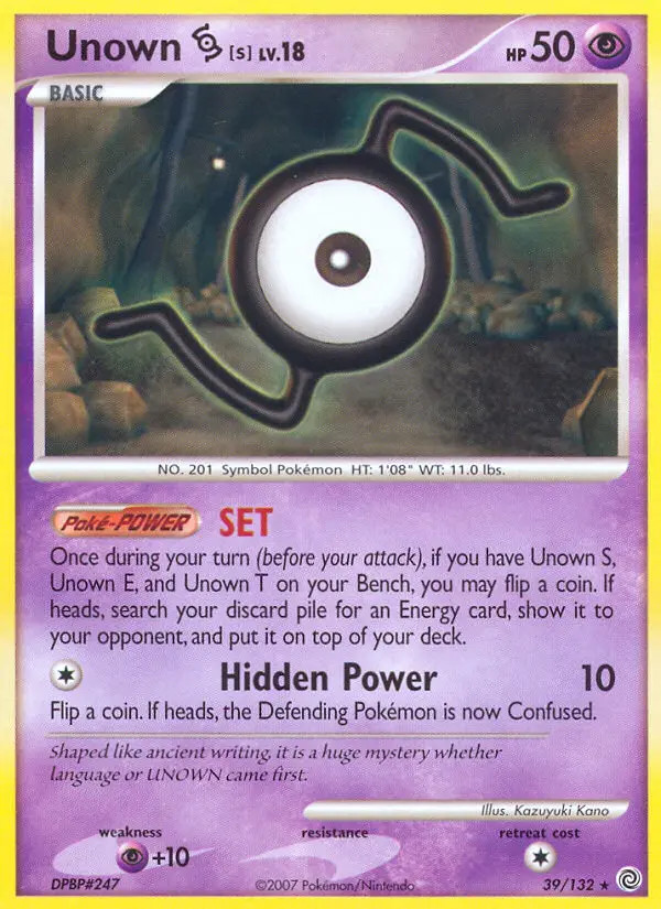 Unown [S] Lv.18 #39