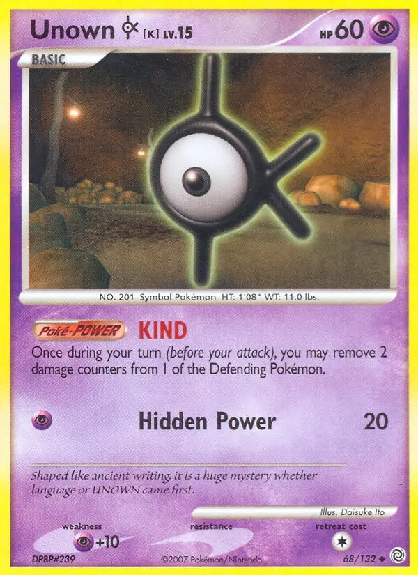 Unown [K] Lv.15 #68