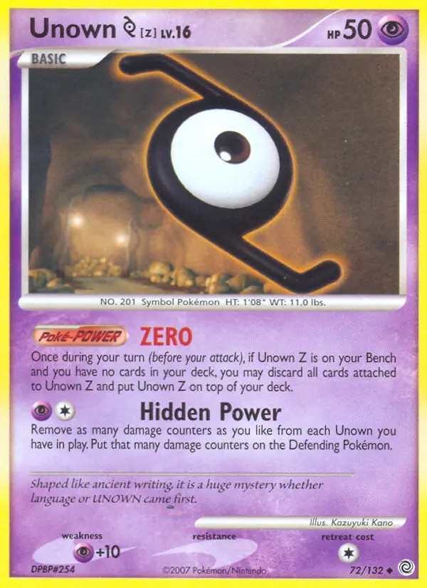 Unown [Z] Lv.16 #72