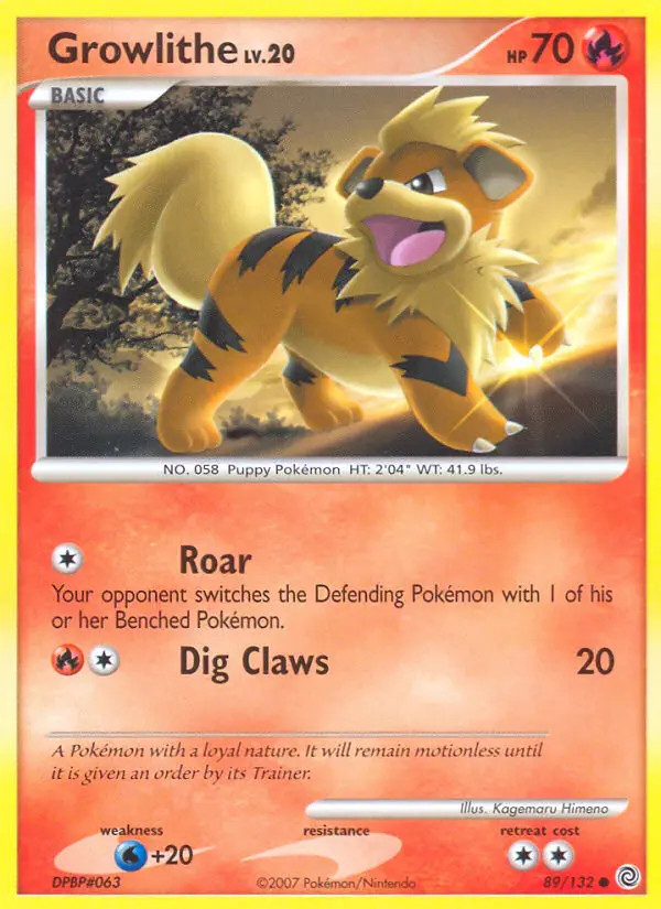 Growlithe Lv.20 #89