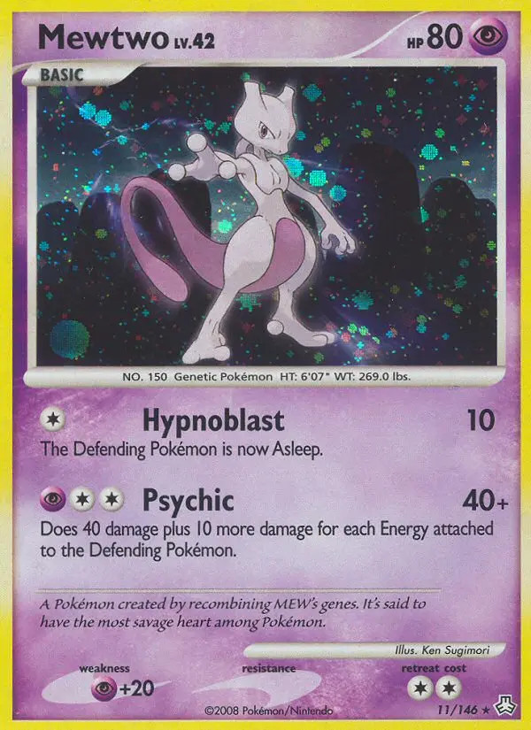 Mewtwo Lv.42 #11 — Legends Awakened (Reverse Holo)
