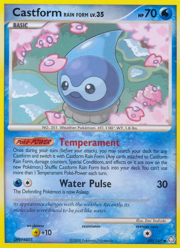Castform Rain Form Lv.35 #49
