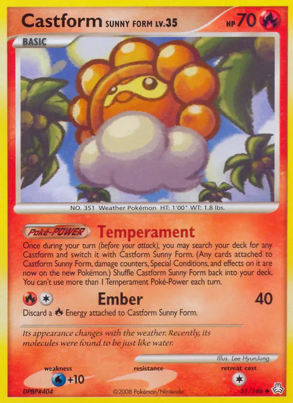 Castform Sunny Form Lv.35 #51