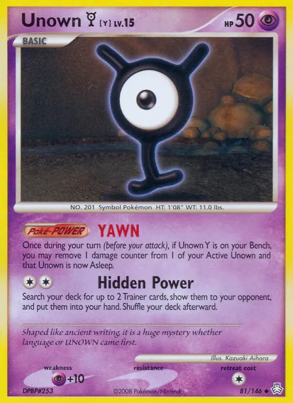 Unown [Y] Lv.15 #81
