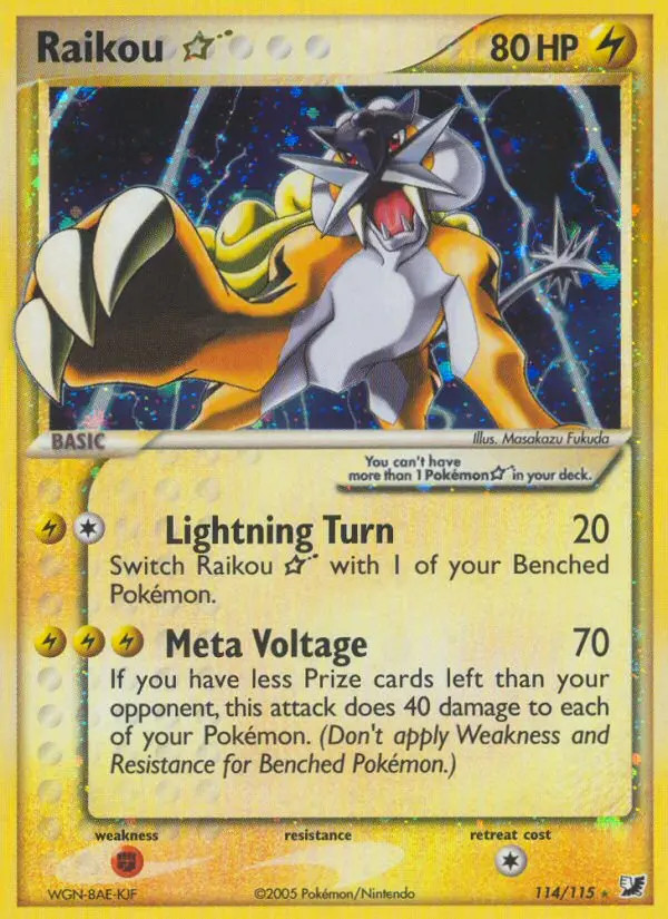 Raikou Gold Star #114