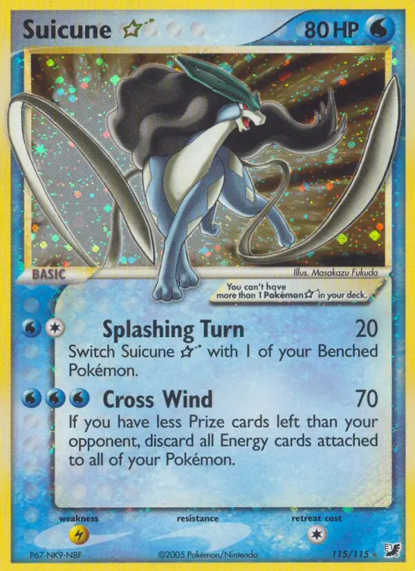 Suicune Gold Star #115