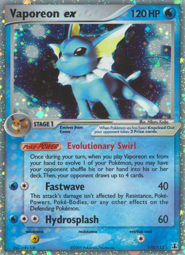 Vaporeon ex #110