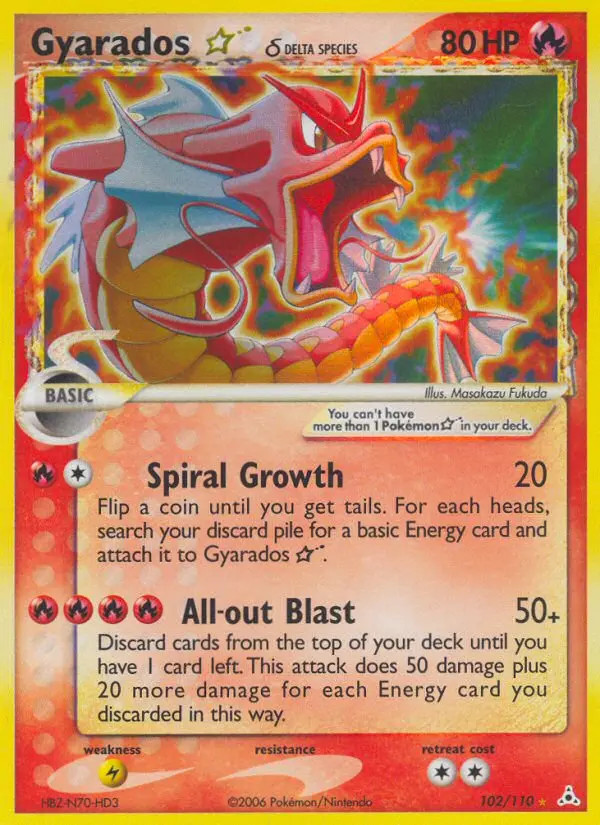 Gyarados Gold Star #102