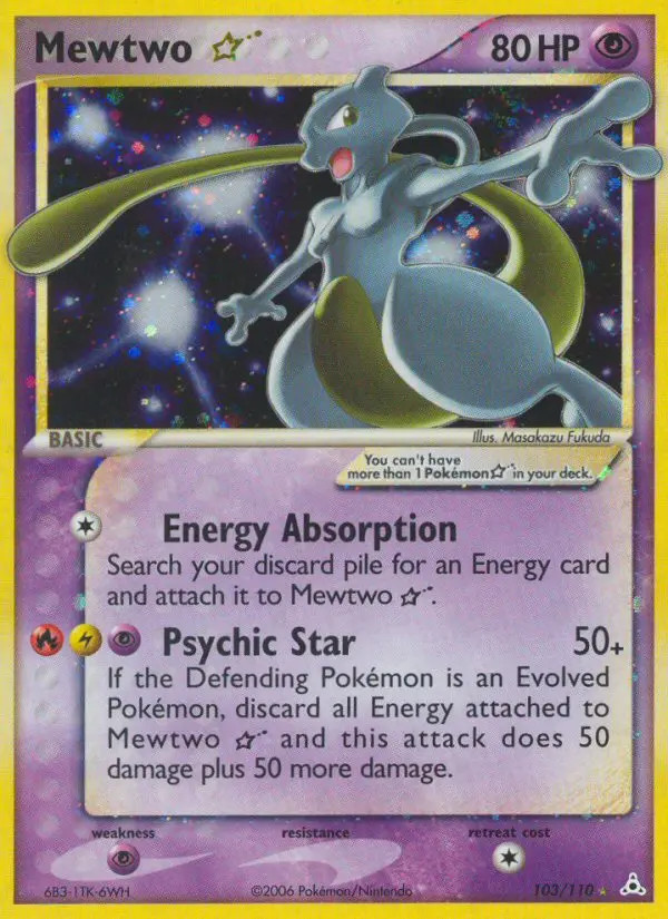 Mewtwo Gold Star #103
