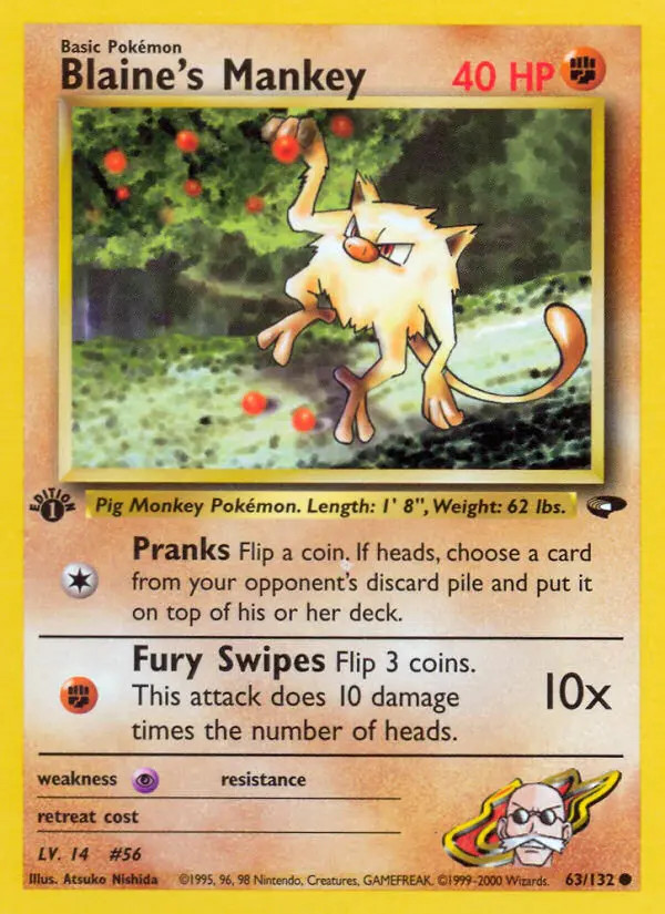 Blaine's Mankey #63