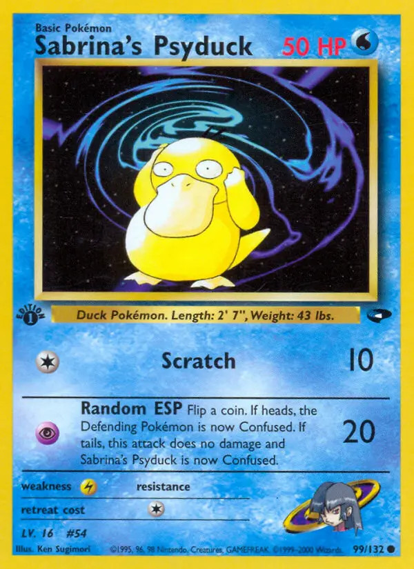 Sabrina's Psyduck #99 — Gym Challenge