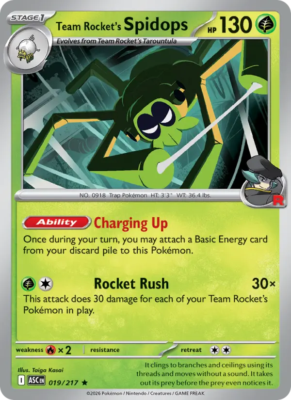 Team Rocket's Spidops #019