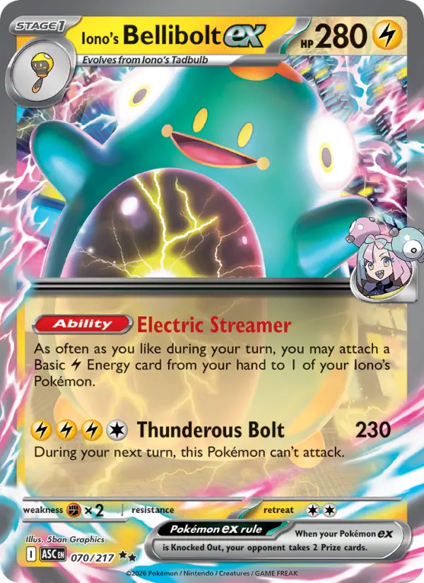 Iono's Bellibolt ex #070