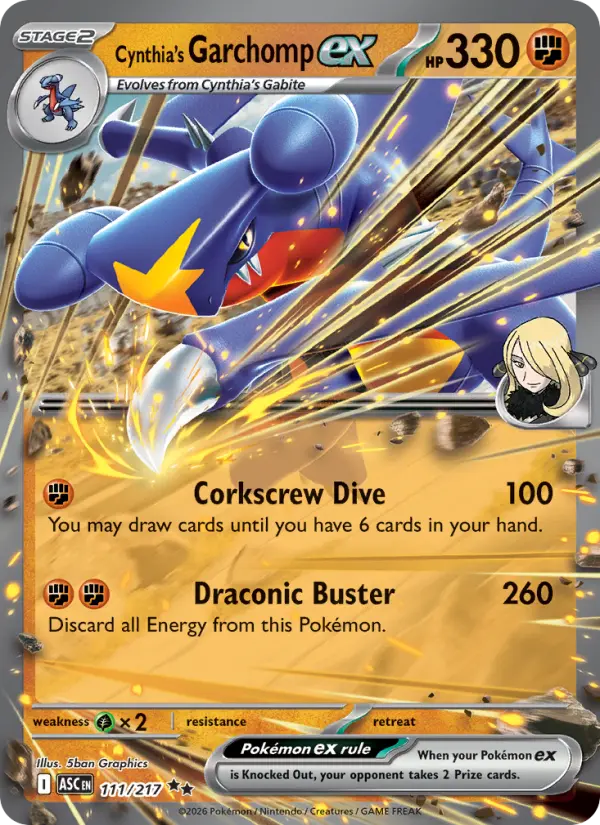 Cynthia's Garchomp ex #111