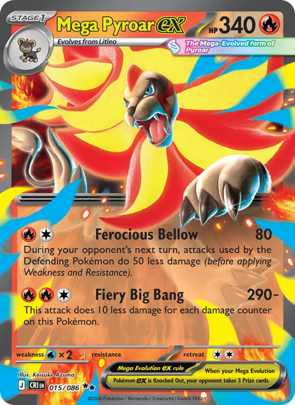 Mega Pyroar ex #015
