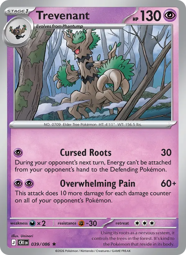 Trevenant #039 — Chaos Rising