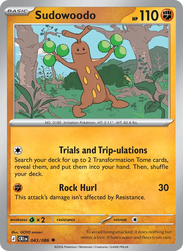 Sudowoodo #043 — Chaos Rising