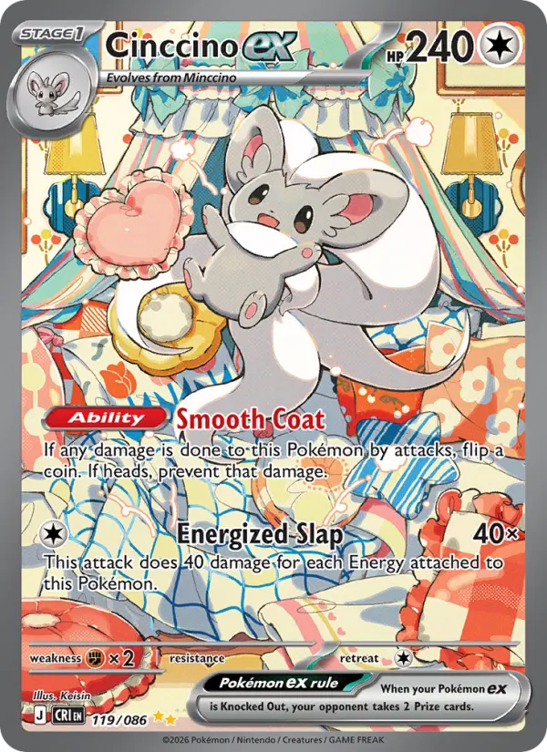 Cinccino ex #119 — Chaos Rising