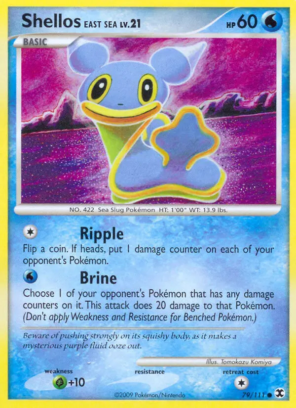 Shellos East Sea Lv.21 #79 — Rising Rivals (Reverse Holo)
