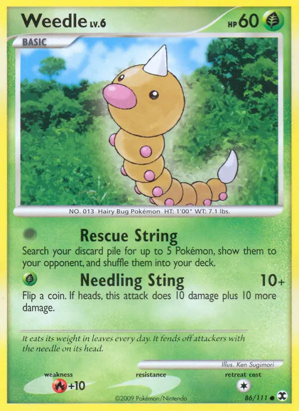 Weedle Lv.6 #86