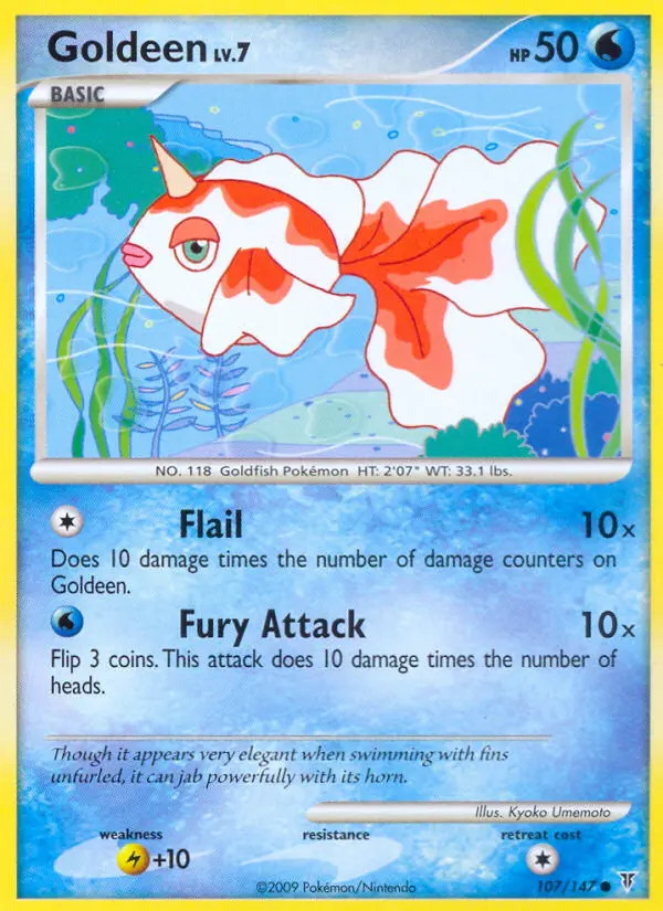 Goldeen Lv.7 #107 — Supreme Victors (Reverse Holo)