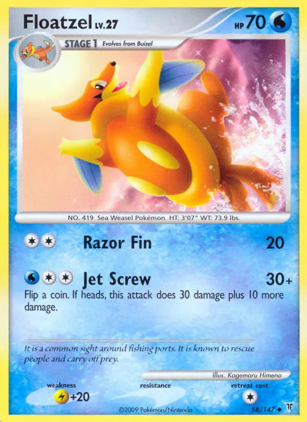 Floatzel Lv.27 #58