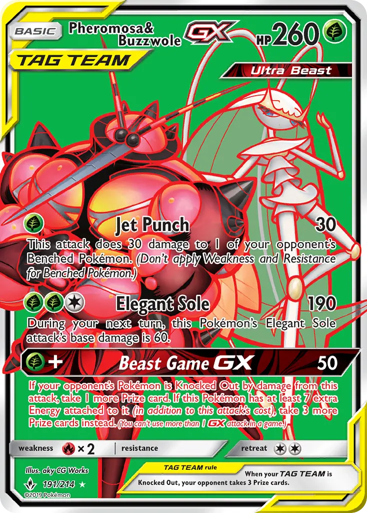 Pheromosa & Buzzwole GX #191