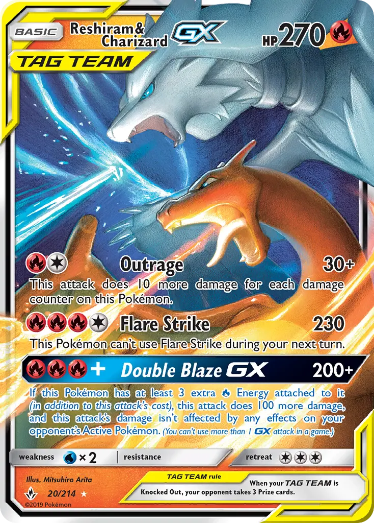 Reshiram & Charizard GX #20