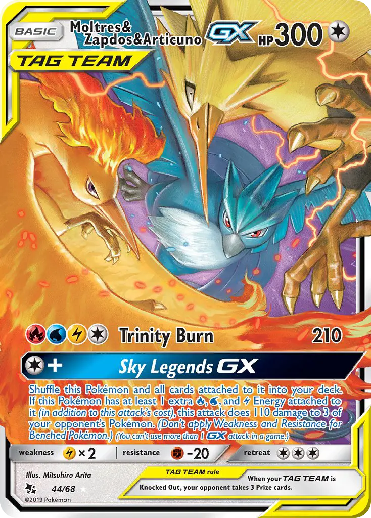 Moltres & Zapdos & Articuno GX #44