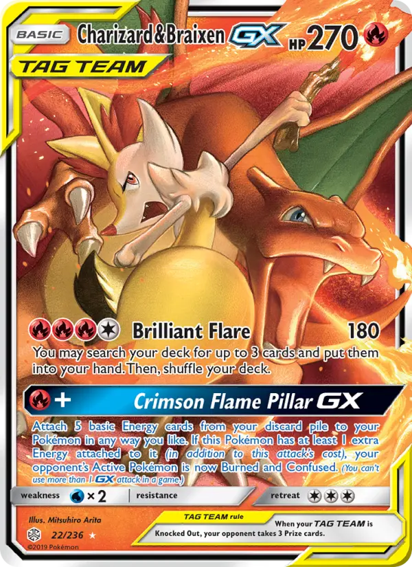 Charizard & Braixen GX #22
