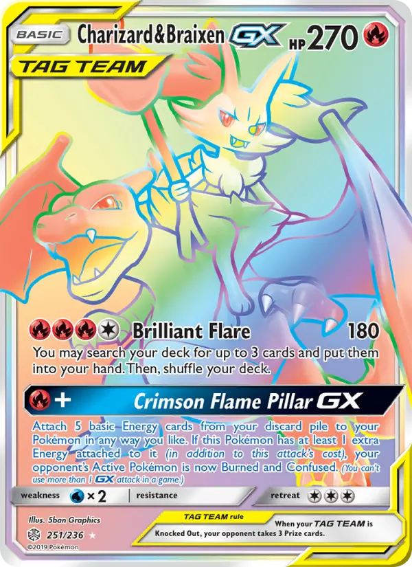 Charizard & Braixen GX #251